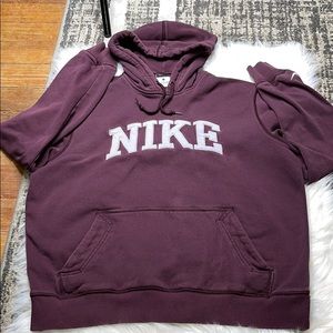 Burgundy Nike hoodie